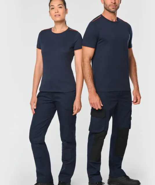 WK3020 - T-shirt Day To Day korte mouwen Black / Kelly Green