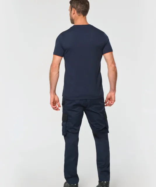 WK3020 - T-shirt Day To Day korte mouwen Black / Kelly Green