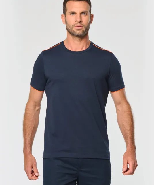 WK3020 - T-shirt Day To Day korte mouwen Black / Kelly Green