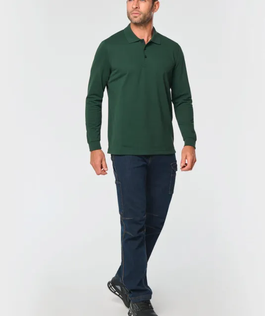 WK276 - Polo lange mouwen White