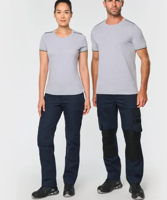 WK3020 - T-shirt Day To Day korte mouwen Black / Kelly Green