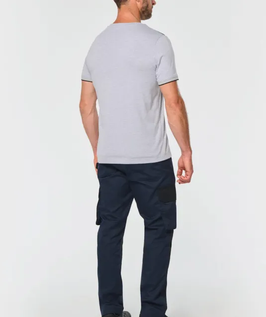 WK3020 - T-shirt Day To Day korte mouwen Black / Kelly Green