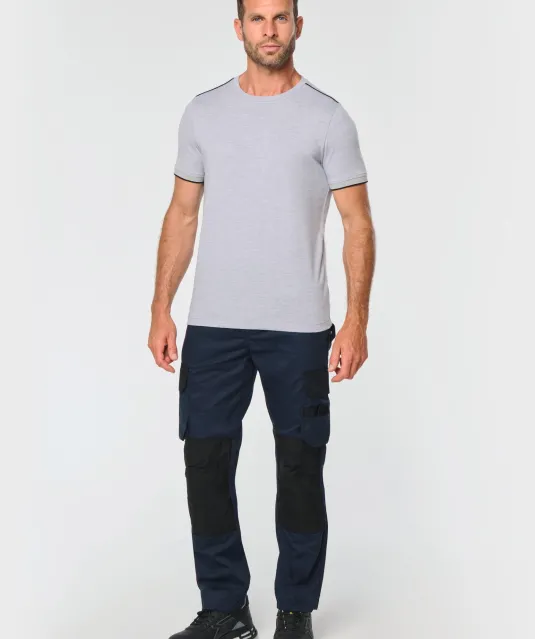 WK3020 - T-shirt Day To Day korte mouwen Black / Kelly Green