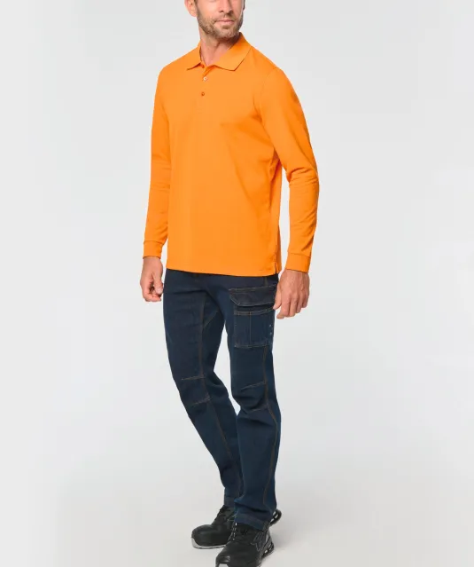 WK276 - Polo lange mouwen White