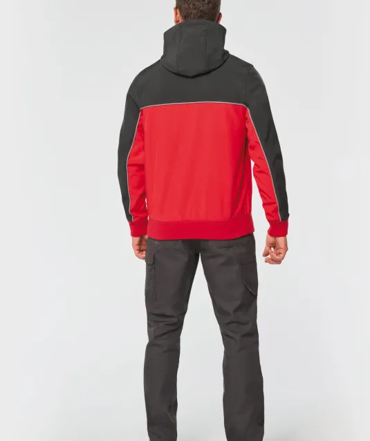 WK450 - 3-laags unisex softshelljas Black / Forest Green