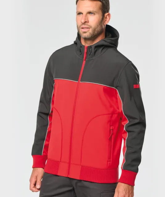 WK450 - 3-laags unisex softshelljas Black / Forest Green
