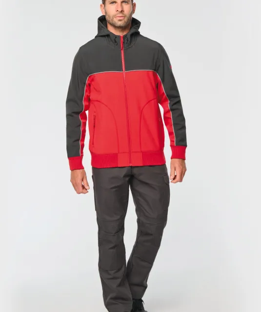 WK450 - 3-laags unisex softshelljas Black / Forest Green
