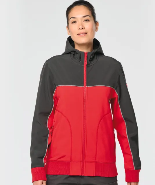WK450 - 3-laags unisex softshelljas Black / Forest Green