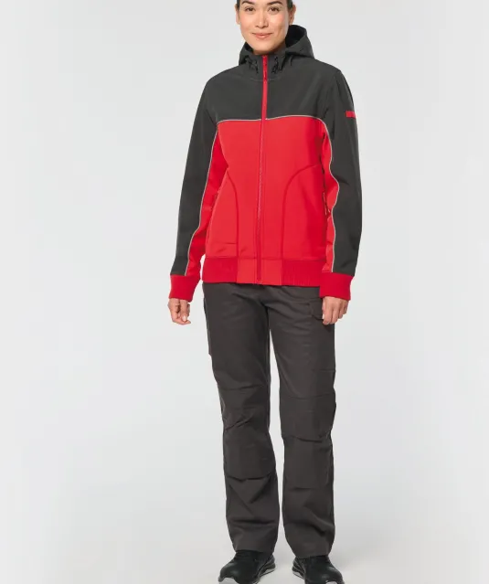 WK450 - 3-laags unisex softshelljas Black / Forest Green