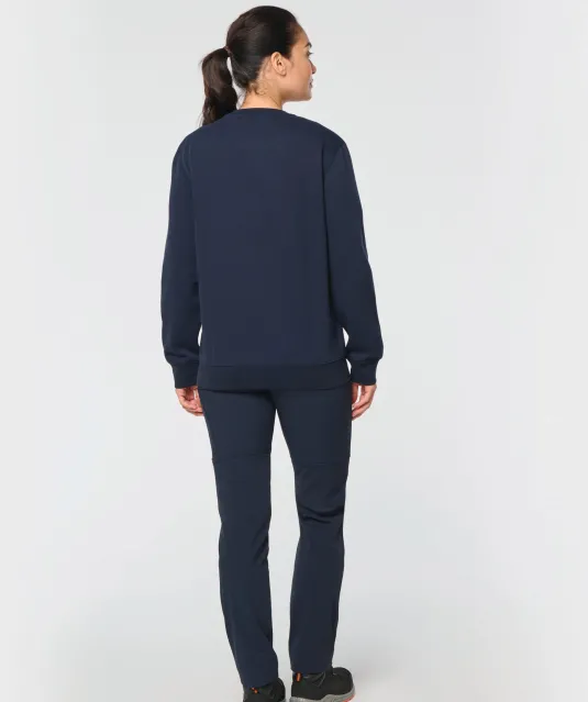 WK403 - Day To Day unisex sweater met zip contrasterende zak Black / Kelly Green