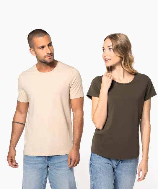 K3013 - Dames-t-shirt ronde hals korte mouwen White