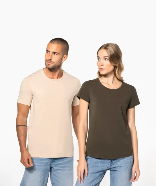 K3013 - Dames-t-shirt ronde hals korte mouwen White