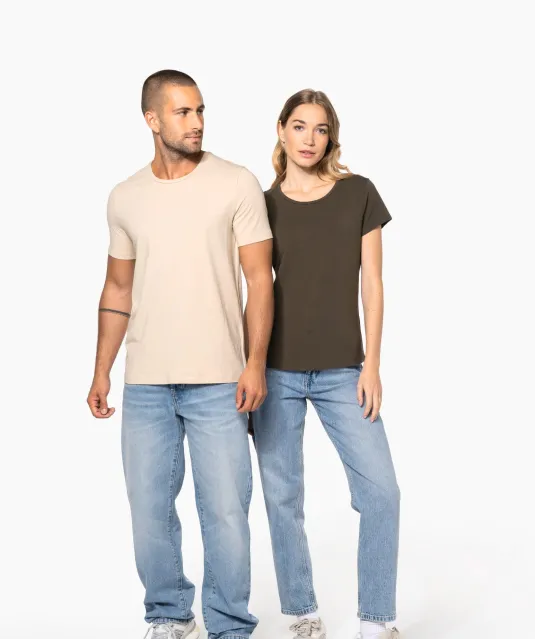 K3013 - Dames-t-shirt ronde hals korte mouwen White