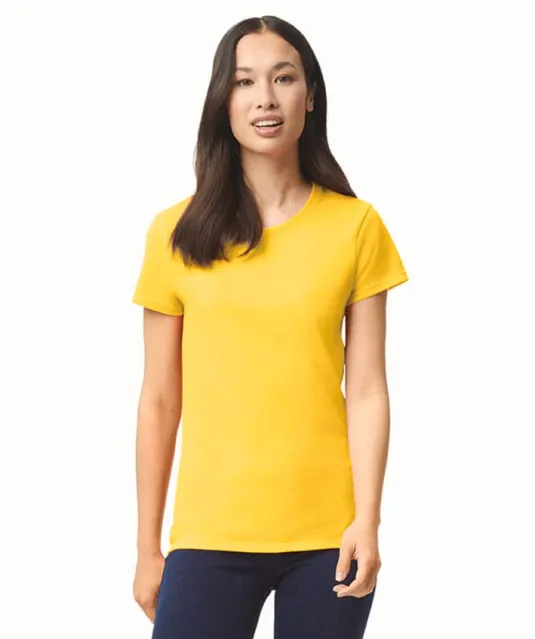 GI5000L - Heavy Cotton™Semi-fitted Ladies' T-shirt White