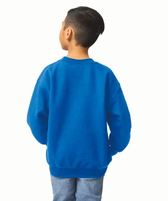 GI18000B - Heavy Blend™ Classic Fit Kinder sweater met ronde hals White