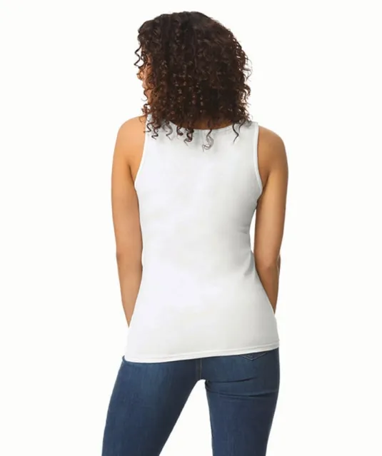 GI64200L - Softstyle® Fitted Ladies' Tank Top White