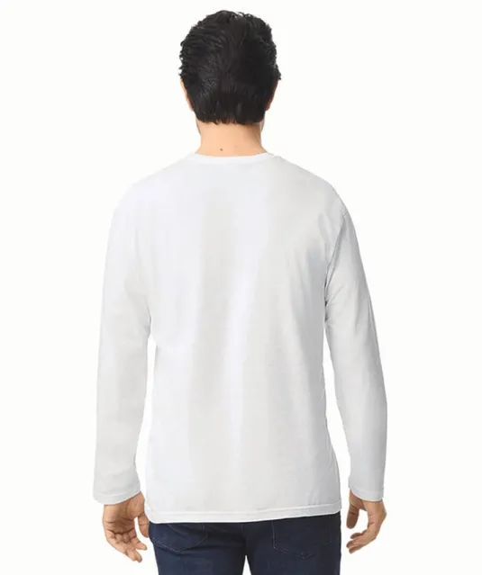 GI64400 - Softstyle® Euro Fit Adult Long Sleeve T-shirt White