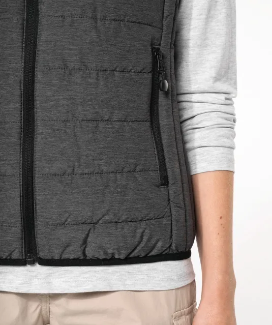 K6114 - Ladies' lightweight sleeveless down jacket Black