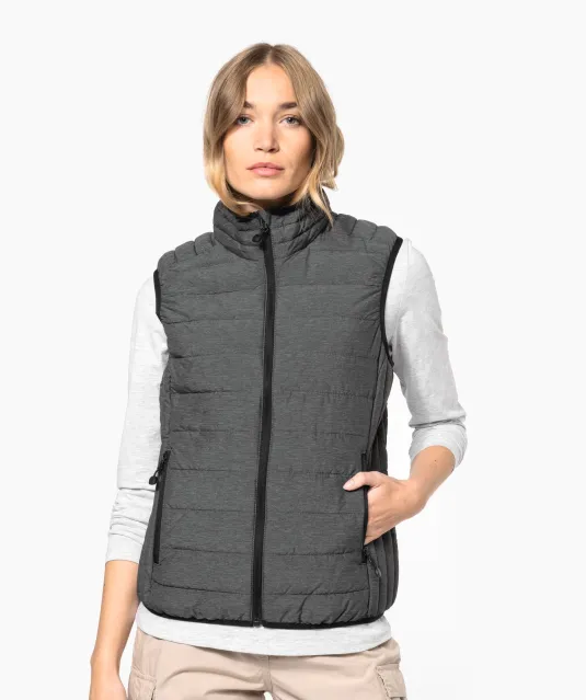 K6114 - Ladies' lightweight sleeveless down jacket Black
