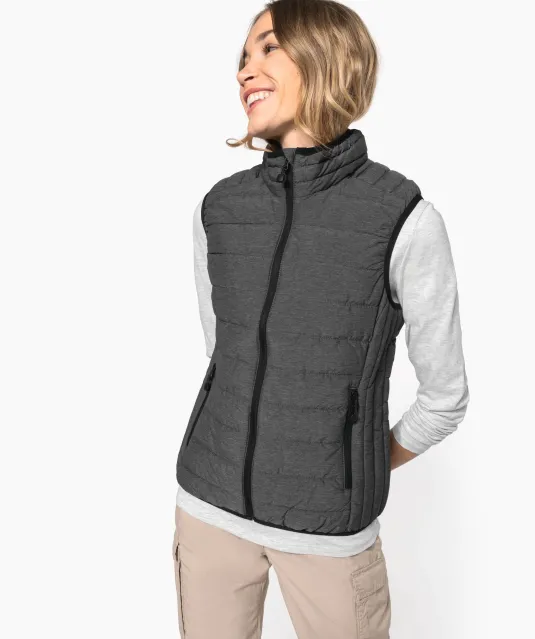 K6114 - Ladies' lightweight sleeveless down jacket Black