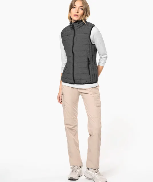 K6114 - Ladies' lightweight sleeveless down jacket Black