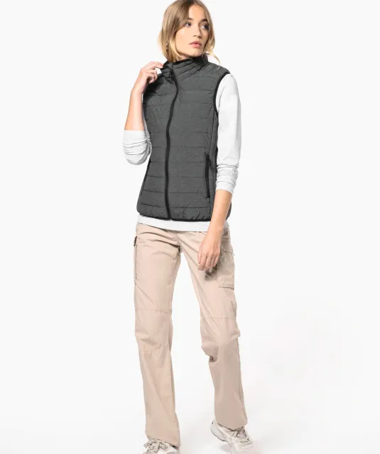 K6114 - Ladies' lightweight sleeveless down jacket Black