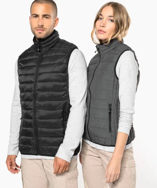 K6113 - Men’s lightweight sleeveless down jacket Black