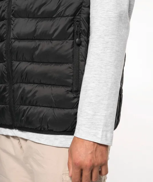 K6113 - Men’s lightweight sleeveless down jacket Black