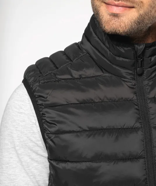 K6113 - Men’s lightweight sleeveless down jacket Black