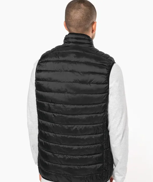 K6113 - Men’s lightweight sleeveless down jacket Black