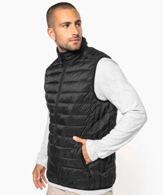 K6113 - Men’s lightweight sleeveless down jacket Black