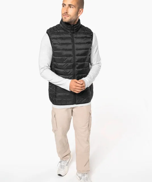 K6113 - Men’s lightweight sleeveless down jacket Black