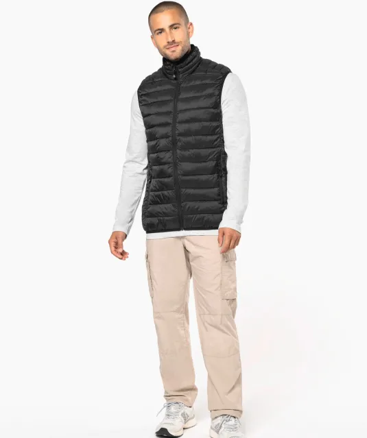 K6113 - Men’s lightweight sleeveless down jacket Black