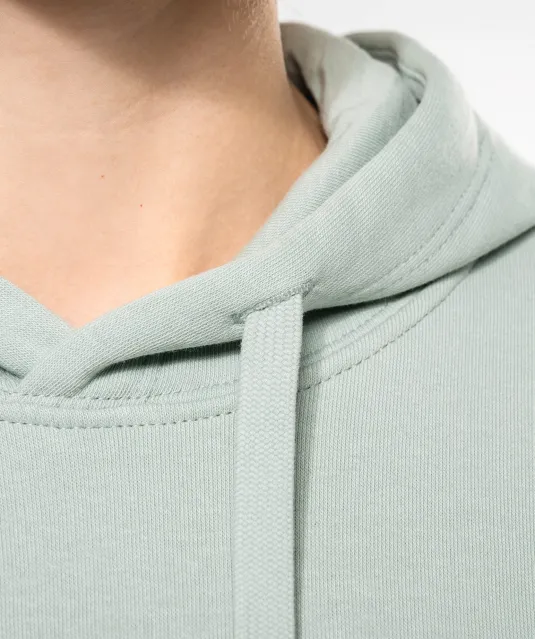 K4028 - Ecologische damessweater met capuchon White