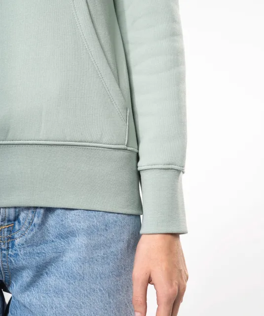 K4028 - Ecologische damessweater met capuchon White