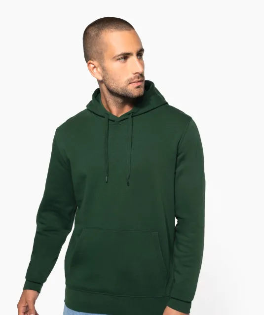 K4027 - Ecologische herensweater met capuchon White