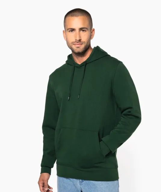 K4027 - Ecologische herensweater met capuchon White