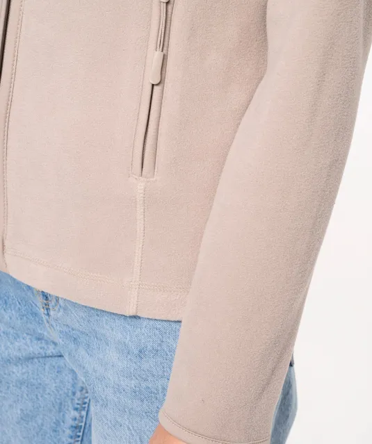 K907 - Microfleece met rits dames Natural