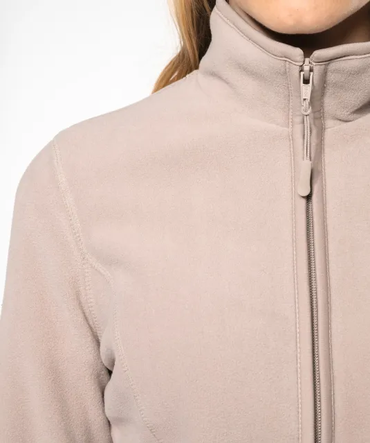 K907 - Microfleece met rits dames Natural