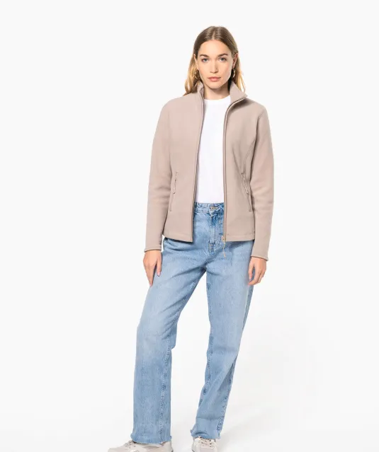 K907 - Microfleece met rits dames Natural