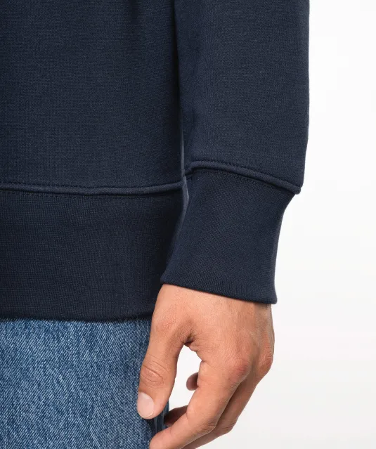 K487 - Sweater met ritskraag Black