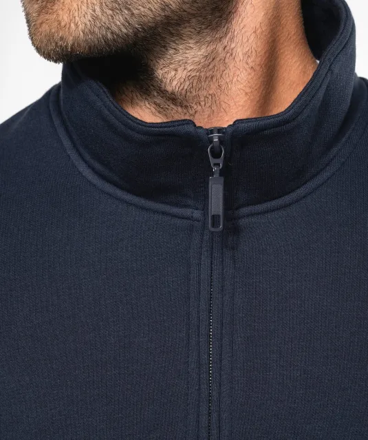 K487 - Sweater met ritskraag Black