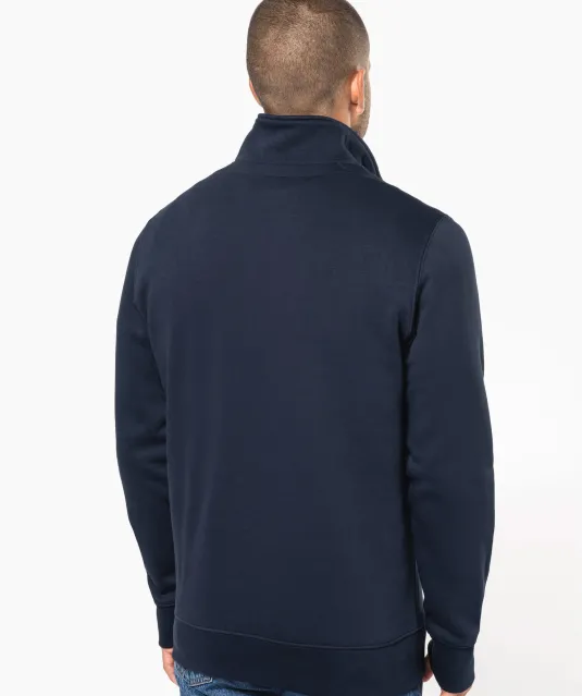 K487 - Sweater met ritskraag Black