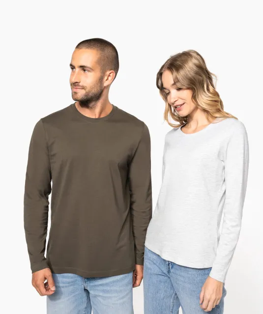 K359 - T-shirt ronde hals lange mouwen White