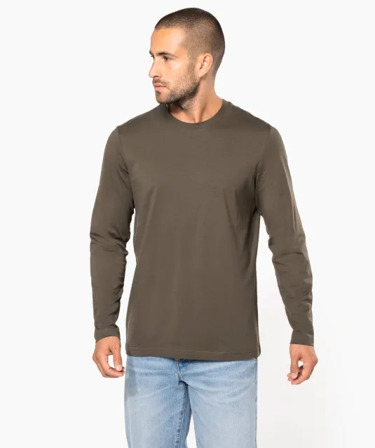 K359 - T-shirt ronde hals lange mouwen White