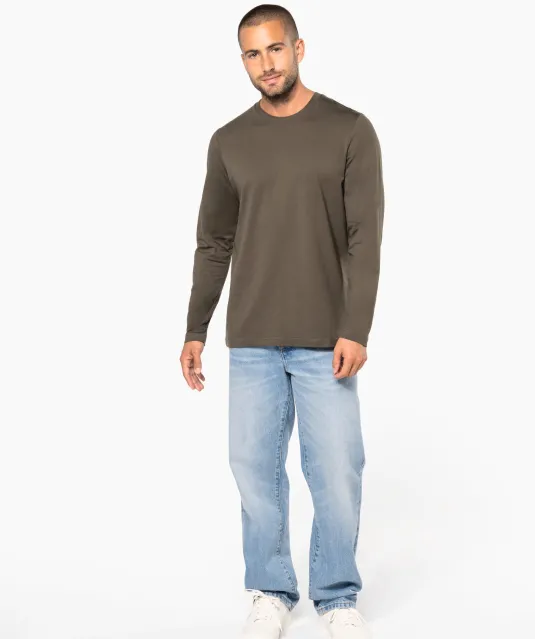 K359 - T-shirt ronde hals lange mouwen White