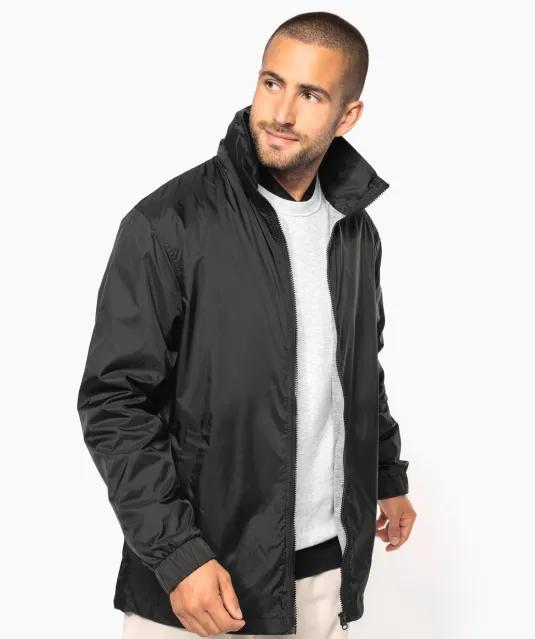 K687 - Gevoerde windbreaker heren Forest Green