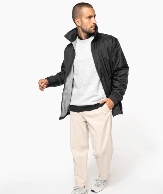K687 - Gevoerde windbreaker heren Forest Green