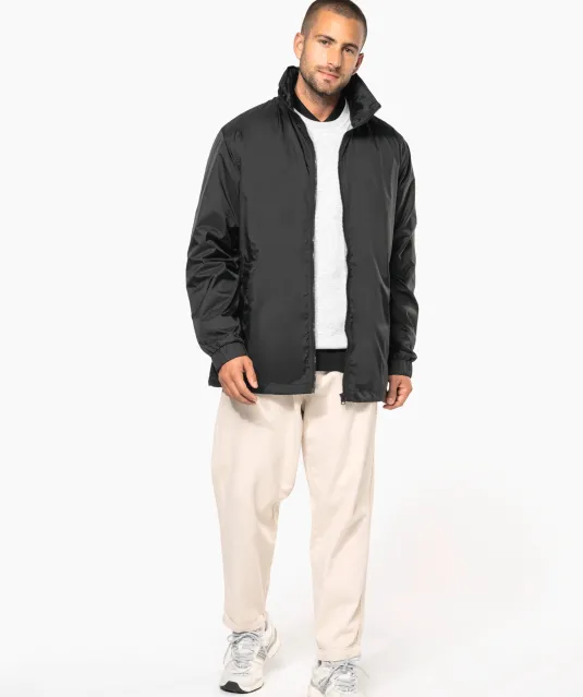 K687 - Gevoerde windbreaker heren Forest Green