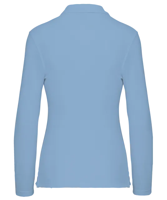 WK277 - Damespolo lange mouwen Sky Blue